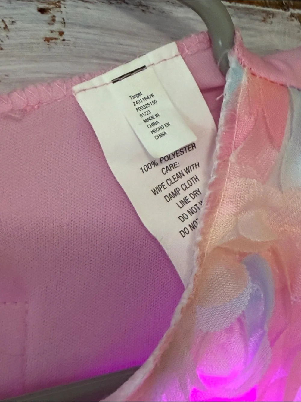 Target Light-Up Pink Floral Rainbow Tulle Costume Dress
